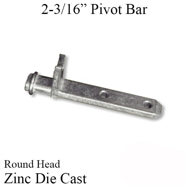 Pivot Bar 2-3/16 In. L-Shape Round Head - Zinc Hardware