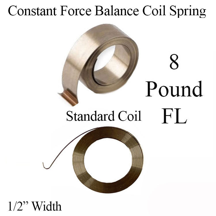 1/2 In. Constant Force Balance Coil Spring F #8 Pound Hardware