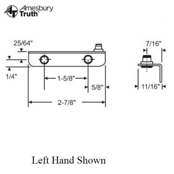 Truth Stud Bracket Left Hand - Choose Color Hardware