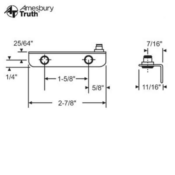Truth Stud Bracket Right Hand - Choose Color Hardware
