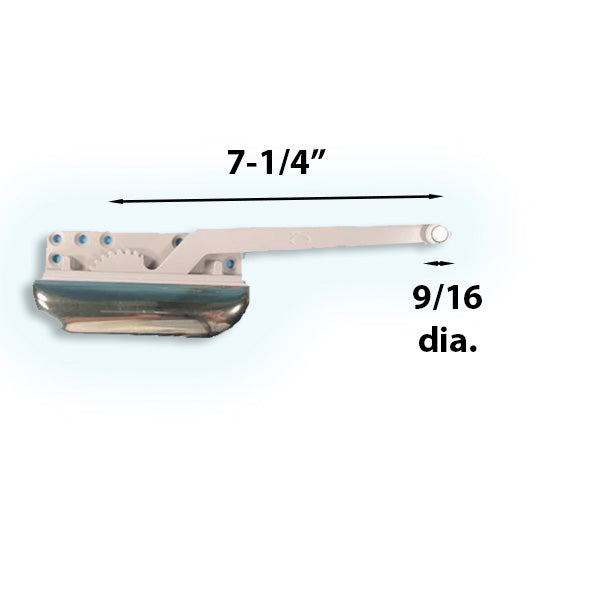 Eclipse Operator Straight Arm Fold Down Cover - Gold Hardware