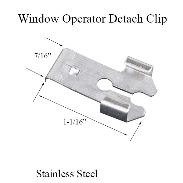 Stainless Steel Window Operator Detach Clip Hardware