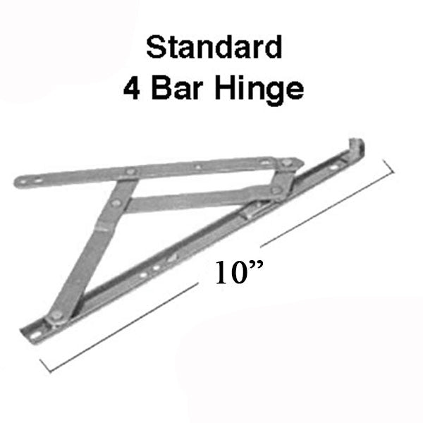 4 Bar Hinges 10 In. Window Track Truth 34.11 Stainless Steelless St. Hardware