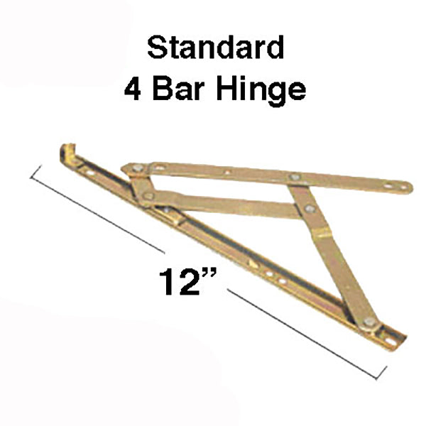 4 Bar Hinges 12 In. Window Track Truth 34.19 - Ydi Steel Hardware