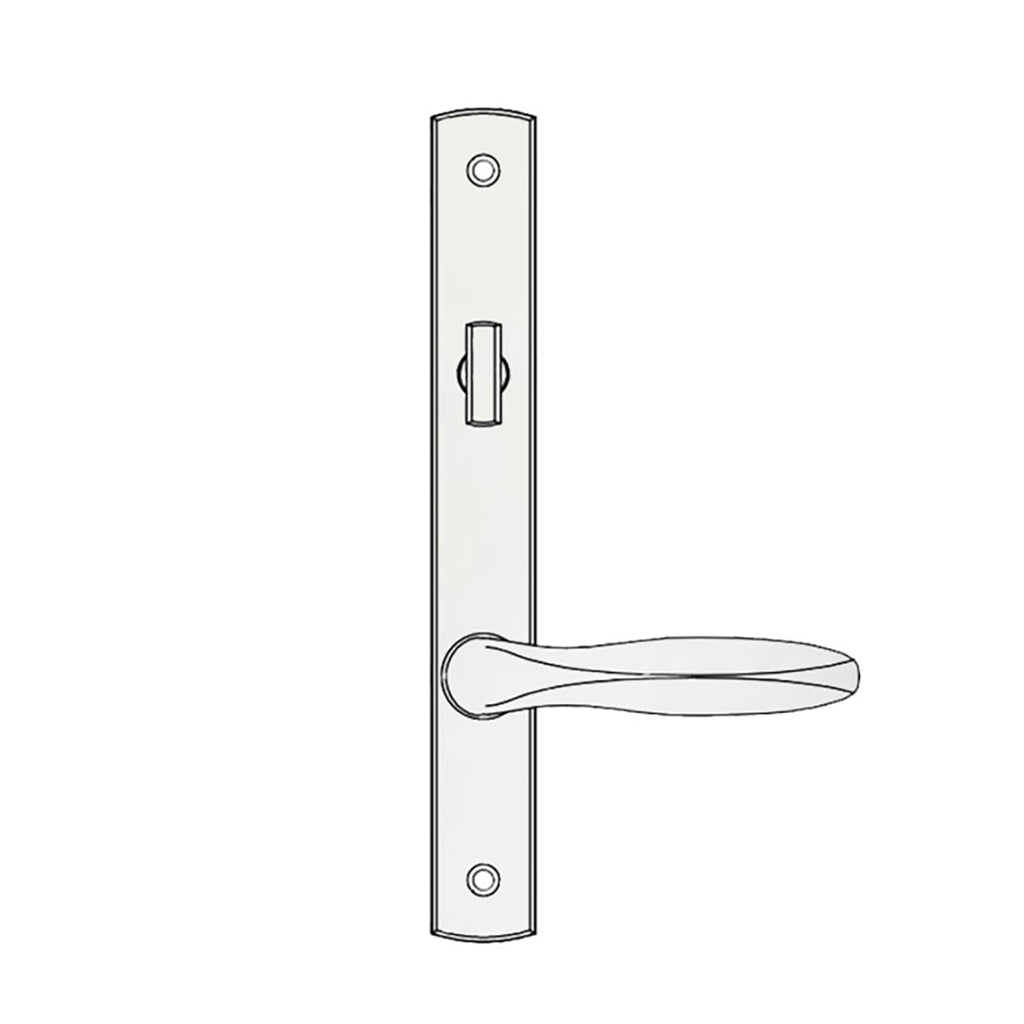 Truth® Sentry Lock Handle Set, Classic, Decorative finishes over Brass, PVD Brushed Chrome