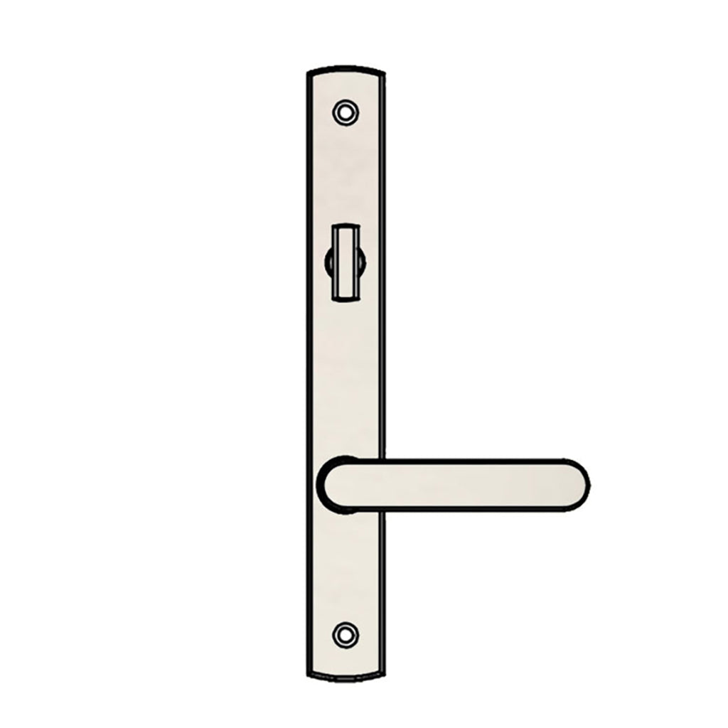 Truth® Sentry Lock Handle Set, Contemporary, Decorative over Solid Brass, PVD Nickel