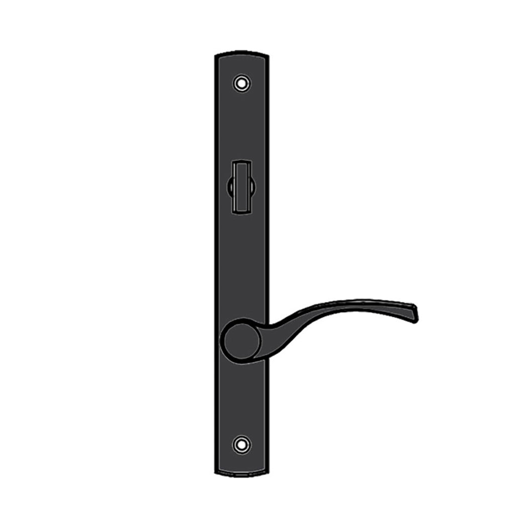 Truth® Sentry Lock Handle Set, Transitional, Painted over Zinc- Black