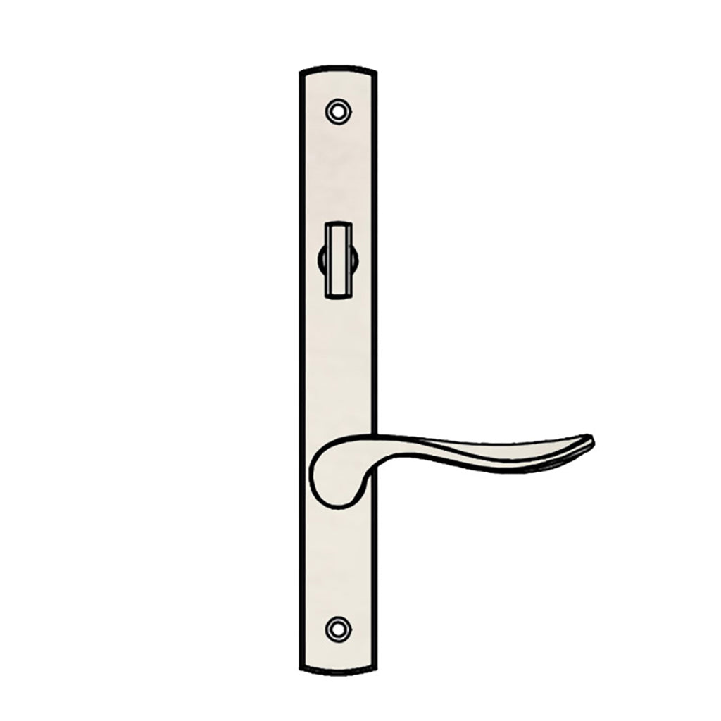 Truth® Sentry Lock Handle Set, Modern, Decorative over Solid Brass, PVD Nickel