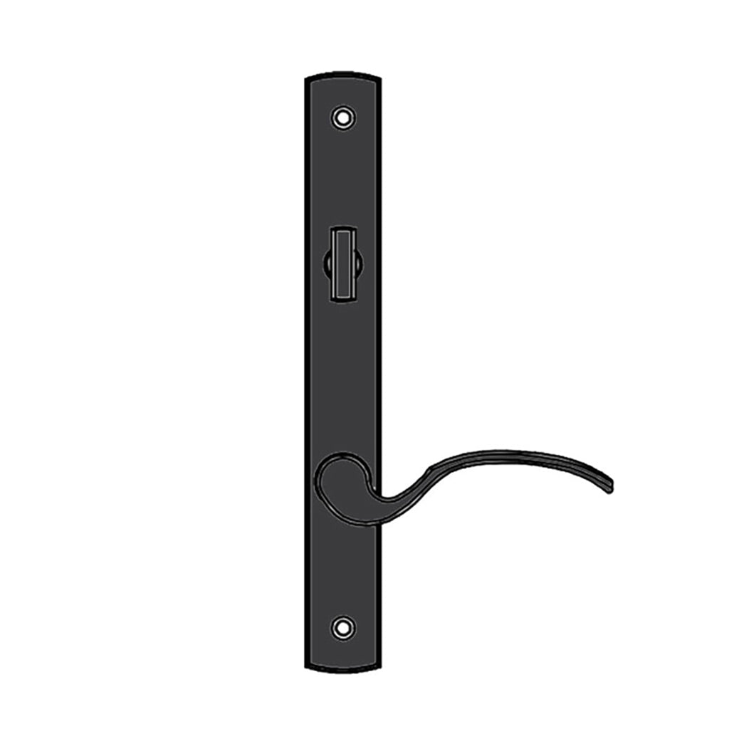 Truth® Sentry Lock Handle Set, Traditional, Painted over Zinc, Black