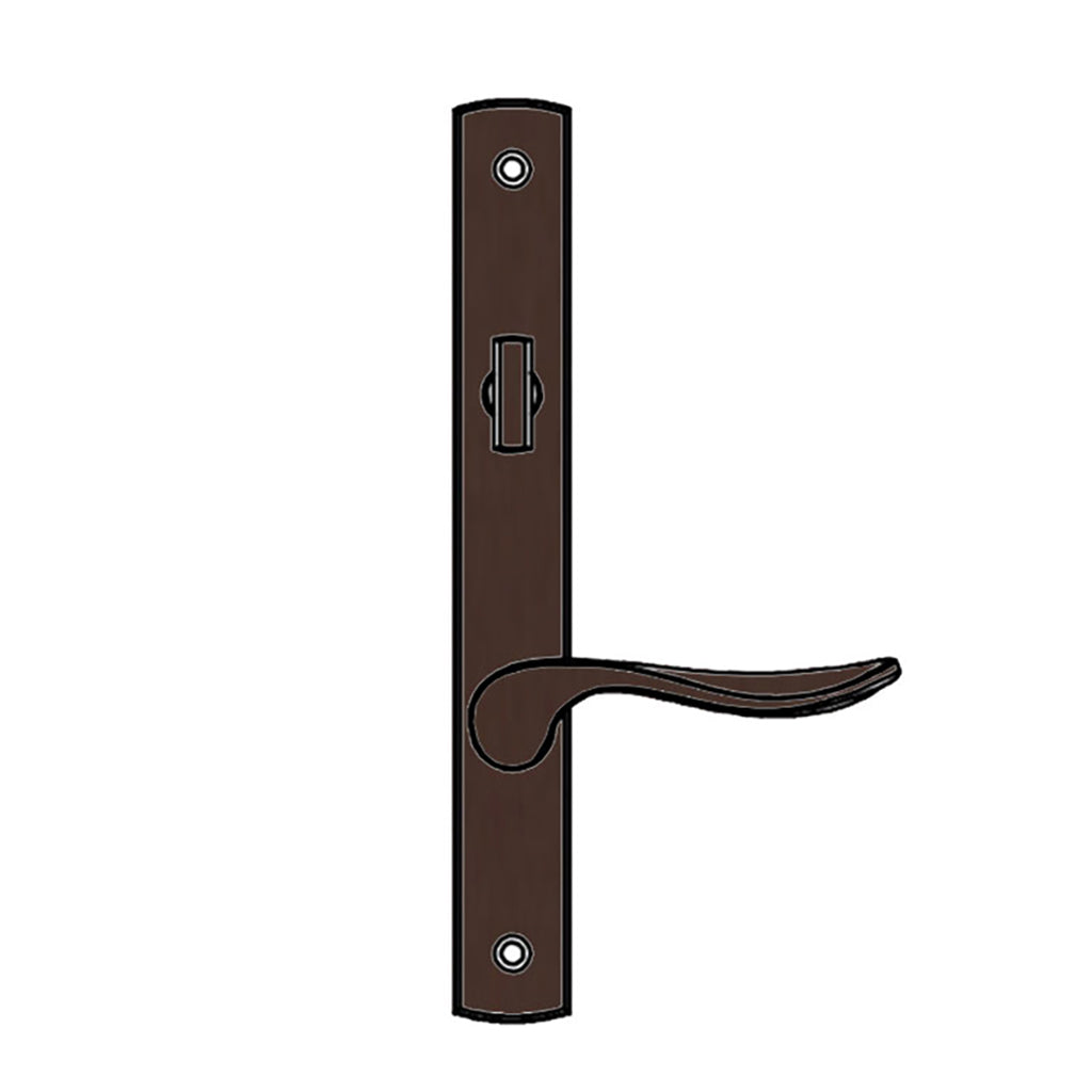 Truth® Sentry Lock Handle Set, Modern, Painted over Zinc, Faux Bronze