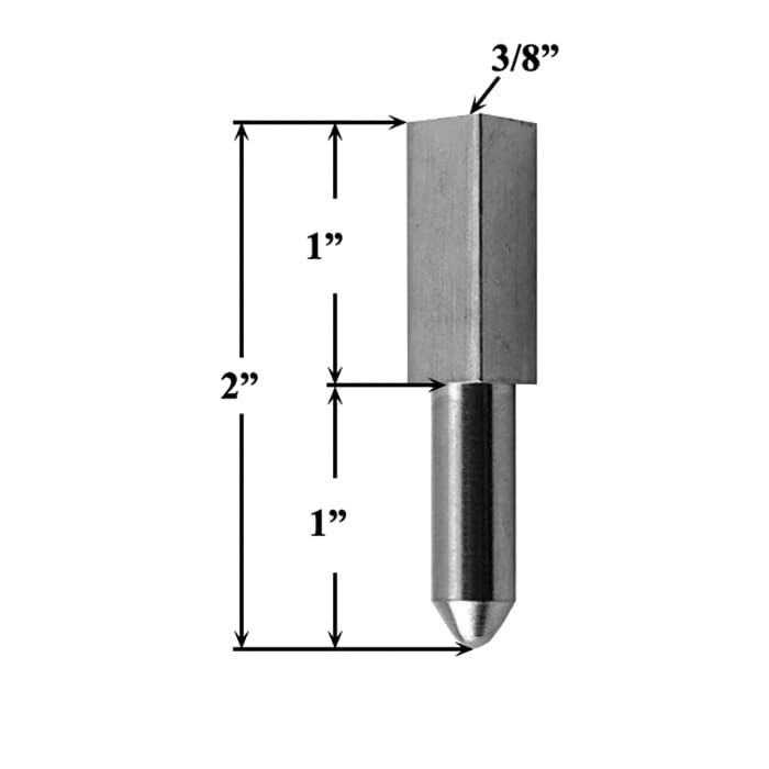 Square Shootbolt Tip 2" 1/4-20 Thread for Concealed MPL