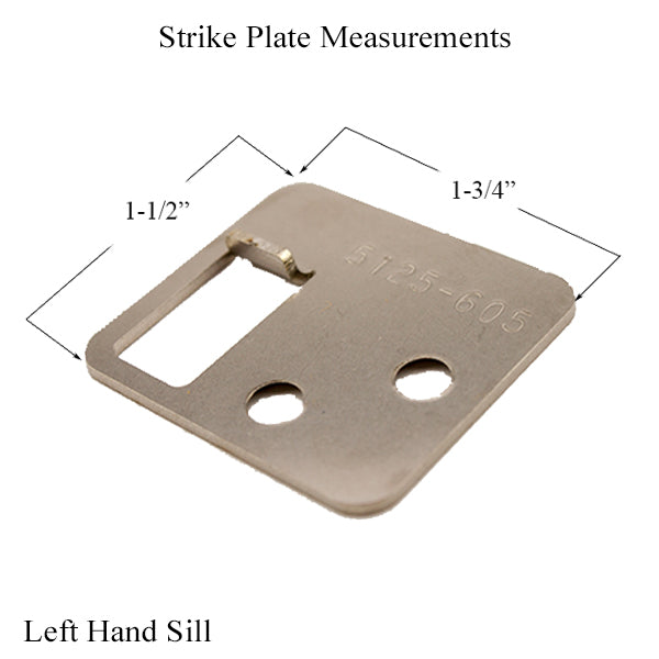 5125-605 Shootbolt Strike Plate Keeper LH Sill / RH Head – Amesbury Truth