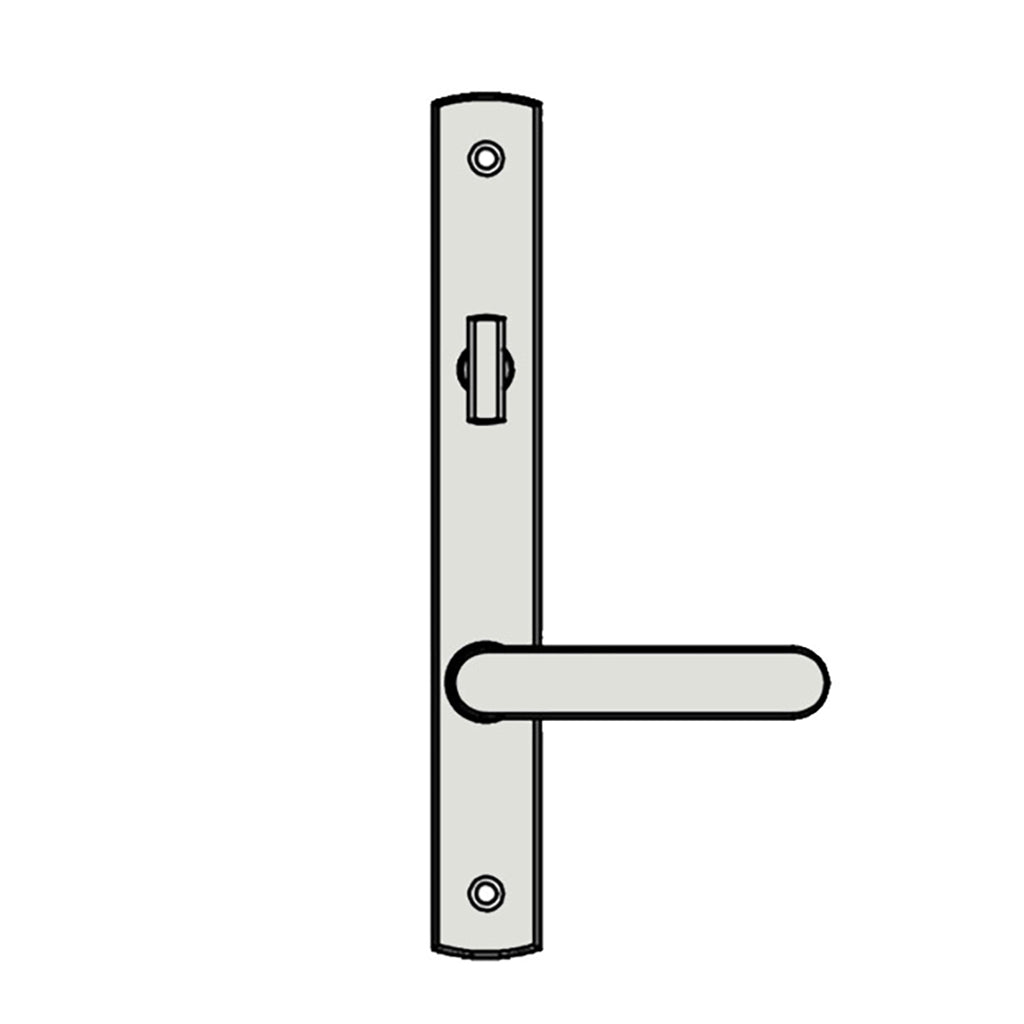 Truth® Sentry Lock Handle Set, Contemporary, Painted Over Zinc, White