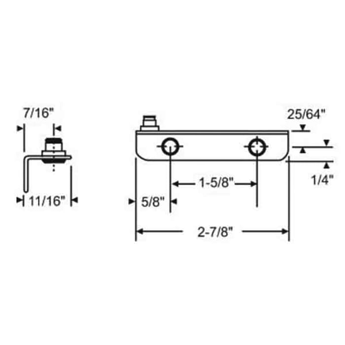 Truth® Stud Bracket, Left Hand - Choose Color
