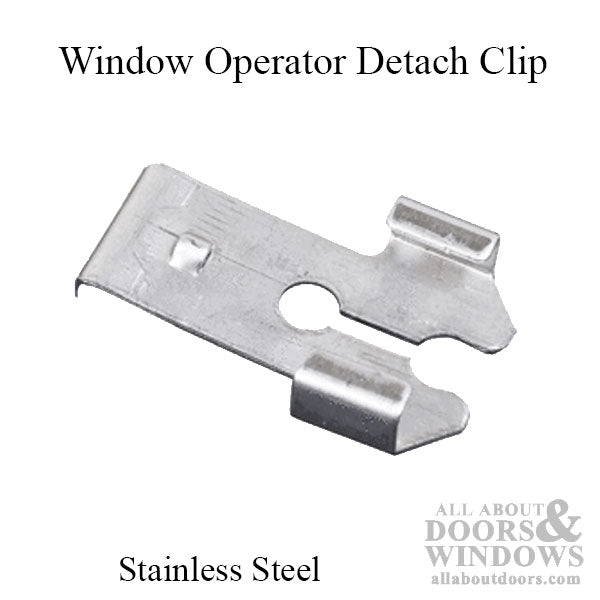 Stainless Steel Window Operator Detach Clip – 1-1/16" x 7/16"