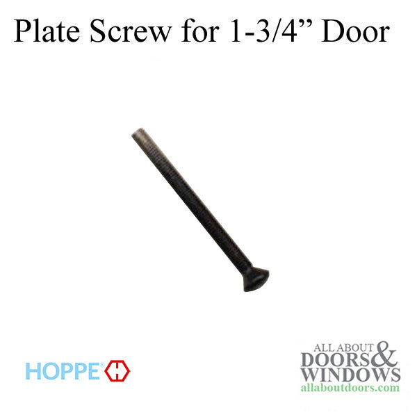 Screw, Escutcheon Plate, 1-3/4 Thick Door - Choose Color