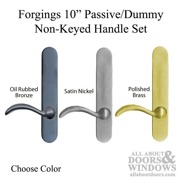 Forgings 10" Passive / Dummy Non-Keyed Handle Set