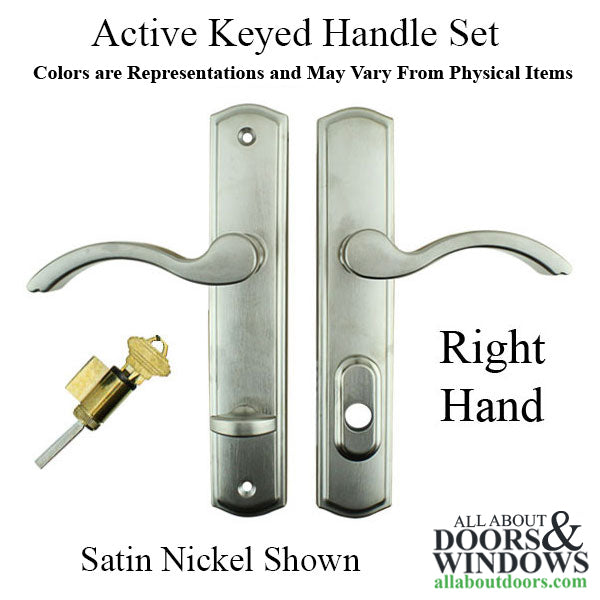 Active Handle set 100 Series Lever, C Plate, Right Hand - Choose Color
