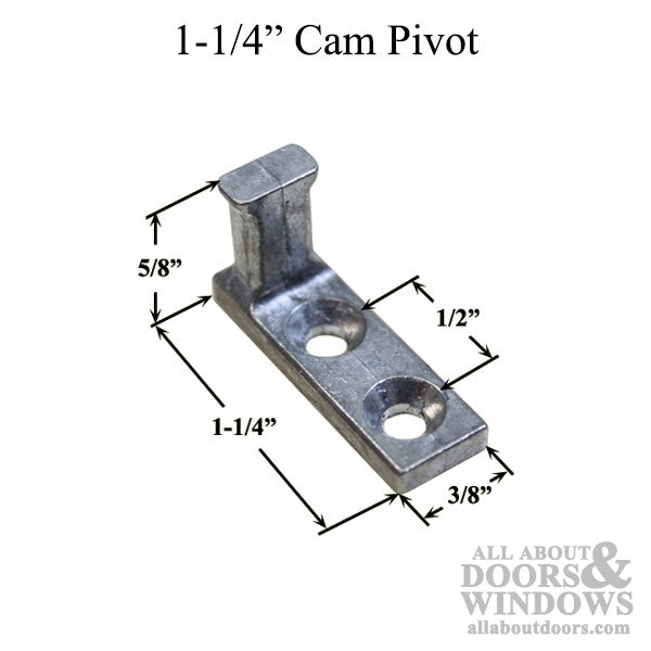 Simonton Tilt-In Window Cam Pivot, 1-1/4" 2-Hole Die Cast Zinc