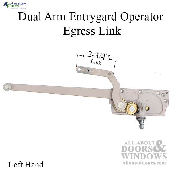 Left Hand Truth EntryGard Dual Arm Casement Window Operator, Egress Link 31539