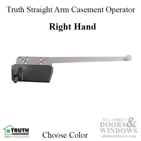 Truth® Straight Arm Casement Operator, 9-1/2 inch, Right Hand