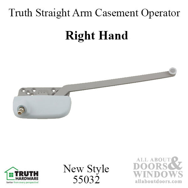 9-1/2 inch, Truth® New Style Ellipse Single Arm Operator, Right Hand - Choose Color