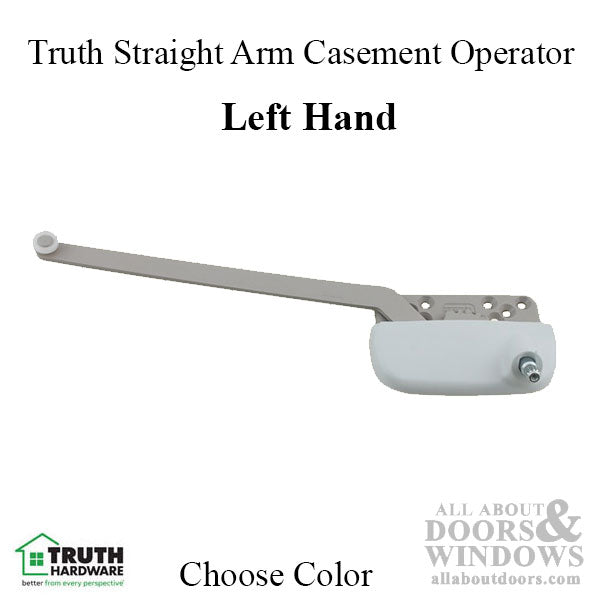 9-1/2 inch, Truth® New Style Ellipse Single Arm Operator, Left Hand - Choose Color