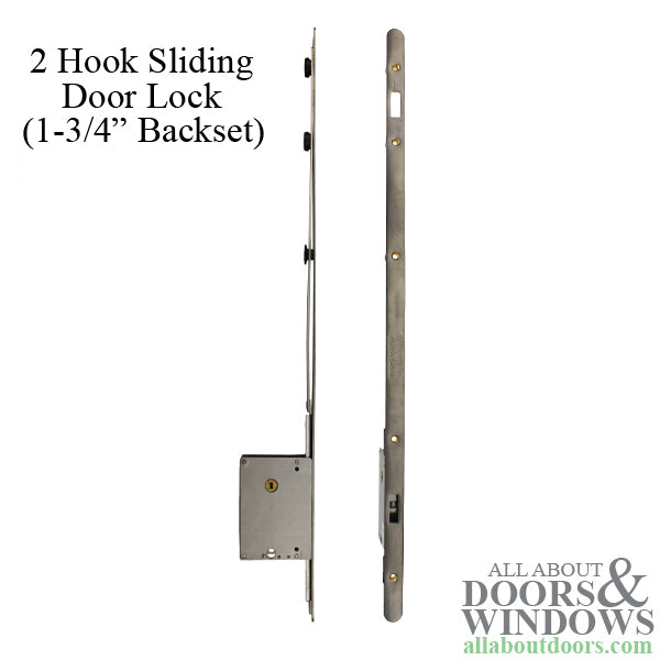 Sentinel XM-55 2-Point Sliding Door Lock, Stainless Steel