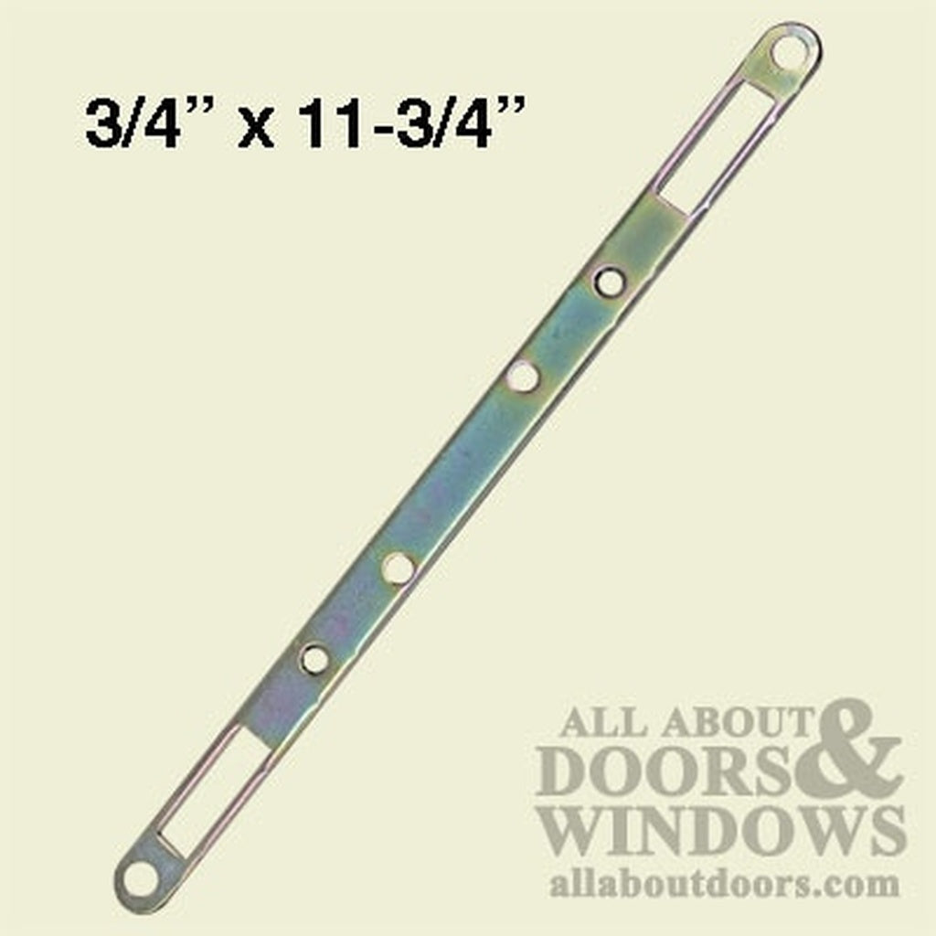 Long Stainless Steel Face Plate 3/4" x 11-3/4" for 2-Point Mortise Lock