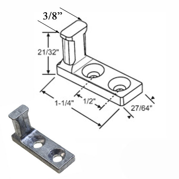 Cam Pivot 1-1/4 In. 2 Hole Tilt In Window Simonton Die Cast Hardware