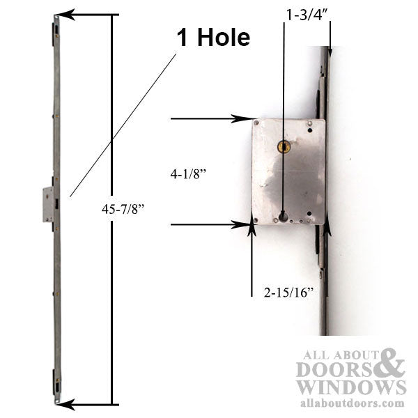 XM-50 Center Lock Assembly for 3-Point Sliding Door