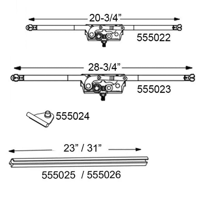 Truth Awning & EntryGard Window Shoe Stud with Bracket, Pair