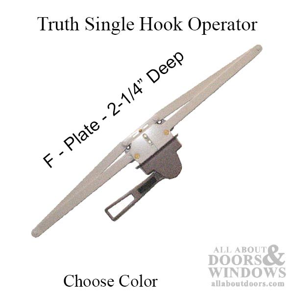 Awning Operator, Single Hook, Pull Lever, 20-1/2 inch - Longer F plate