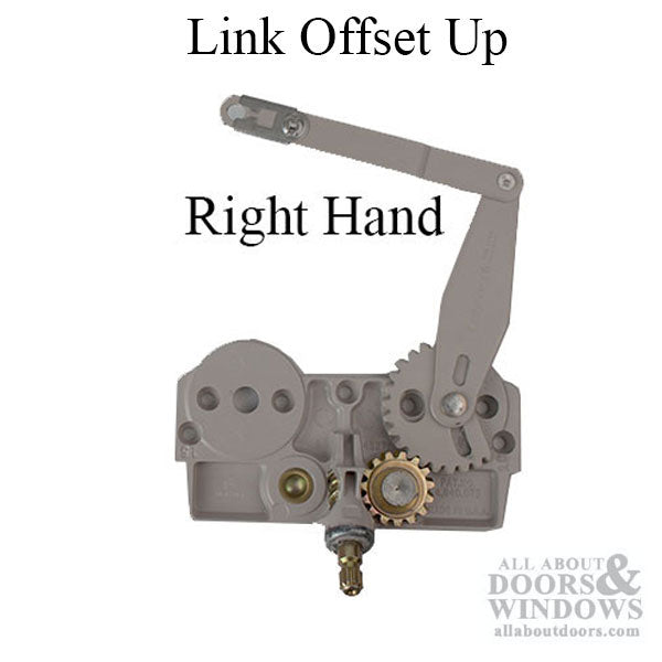 Right Hand Truth EntryGard Dyad Casement Operator, Link Offset Up, Clip Up