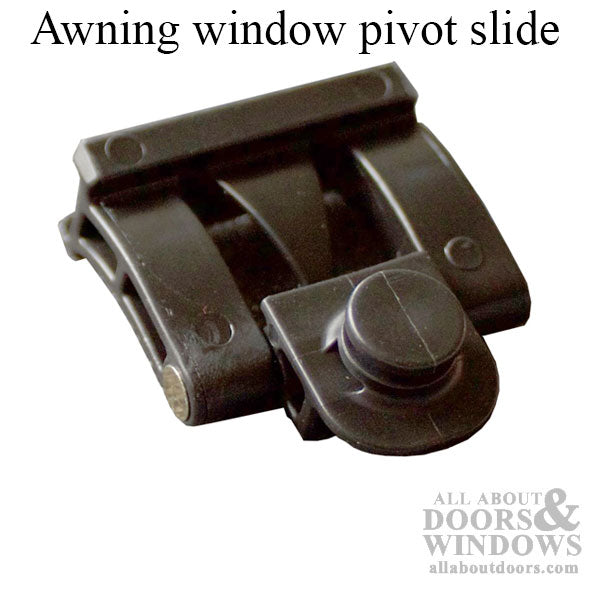 Black Plastic Awning Window Pivot Slide Assembly
