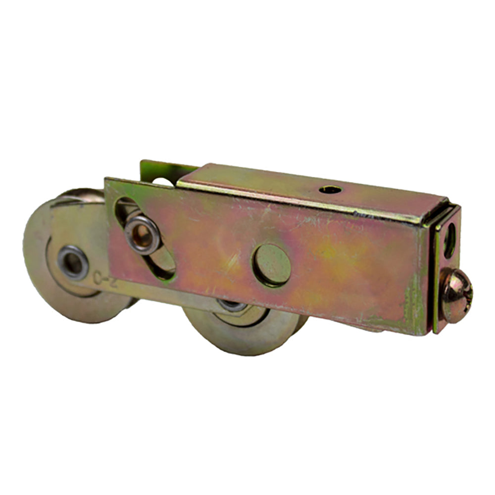 1-1/4" Steel Wheel Tandem Roller Assembly, 11/16" Housing for Sliding Patio Doors