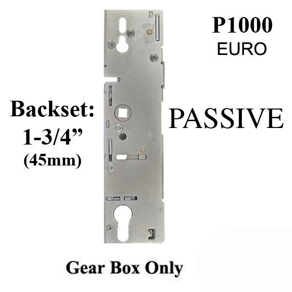 P1000 Passive Gearbox Only 45/92 Euro Cylinder Hardware