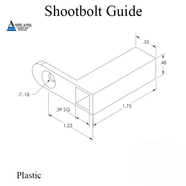 Shootbolt Guide For Wood Application Square Shape Tip Hardware