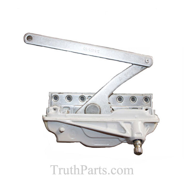 Ashland Optima Dyad, Split Arm Casement Operator, 6-1/16" Link, Left Hand - Stainless Steel