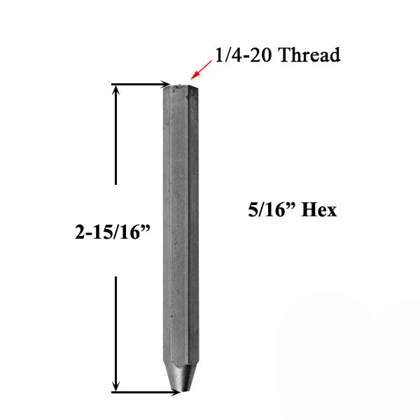 Shootbolt Tip For Concealed Mpl - 3 Hex Hardware