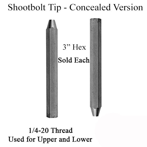 Shootbolt Tip For Concealed Mpl - 3 Hex Hardware