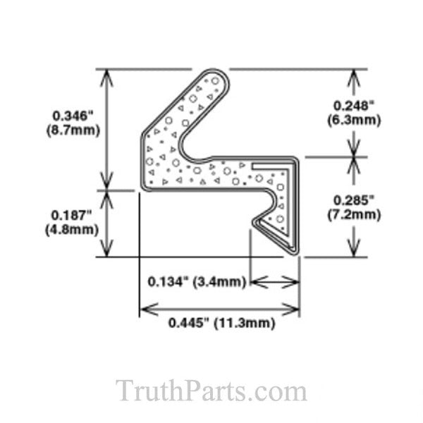 Q-Lon Foam Seal Weatherstrip, Casement Frame