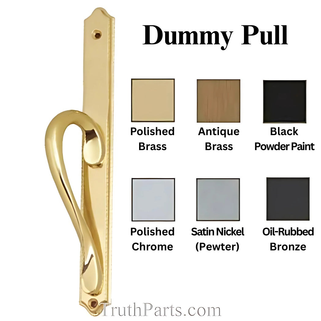 Inspirations Narrow Passive/ Dummy Sliding Door Handle - Choose Color Hardware