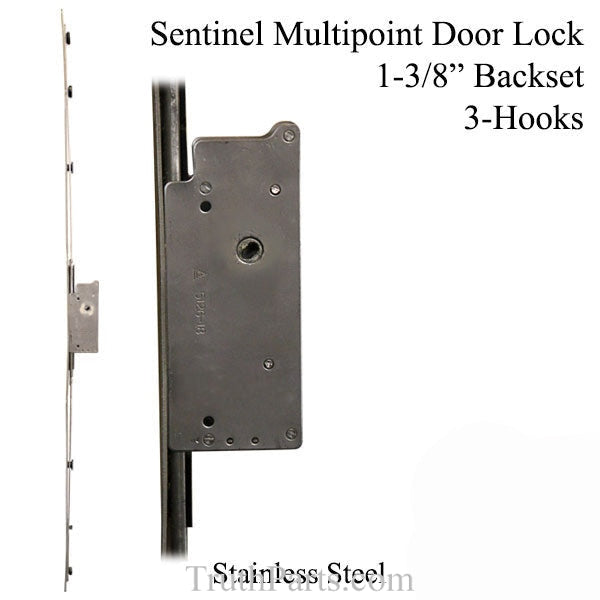 Zelfrespect Steken Zinloos Sentinel Multipoint Sliding Door Lock 3 hooks, 35mm Narrow S