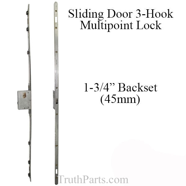 zoete smaak bod Begin Sentinel Multipoint Sliding Door Lock 3 hooks - 45 mm Stainless Steel