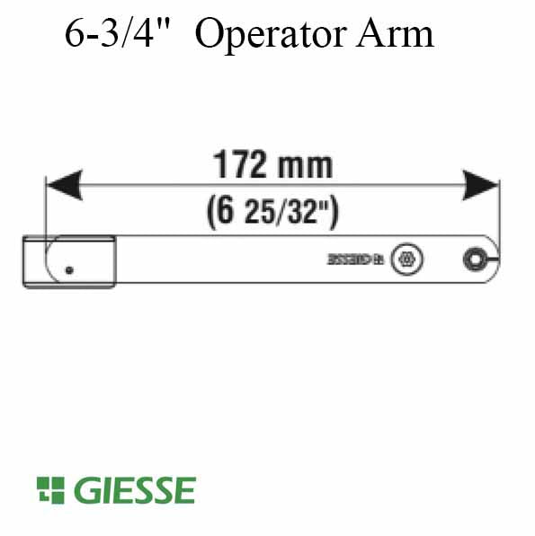 Giesse Os Operator Arm 6-3/4In. Hardware