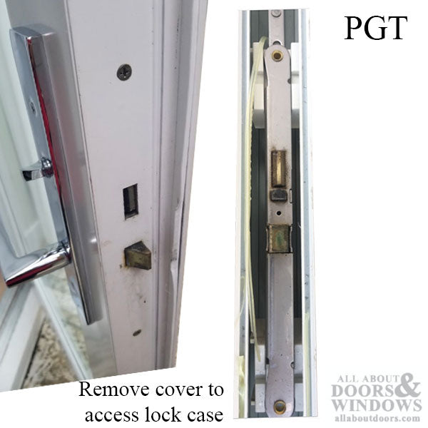 Active Concealed Rod Mortise Lock for PGT Doors, 60mm Backset, 5/16-18 Coupling