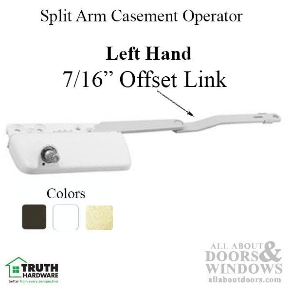 Truth® Ellipse split arm Dyad operator, 7/16Inch offset Link, Left Hand