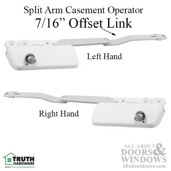 Truth® Ellipse split arm Dyad operator, 7/16Inch offset Link, Left Hand