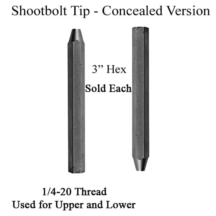 Shootbolt Tip for Ashland Concealed MPL, 3" Hex